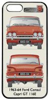 Ford Consul Capri 116E 1500GT 1962-64 Phone Cover Vertical